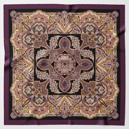 Malta - Silk Foulard - Plum - My Men's Shop