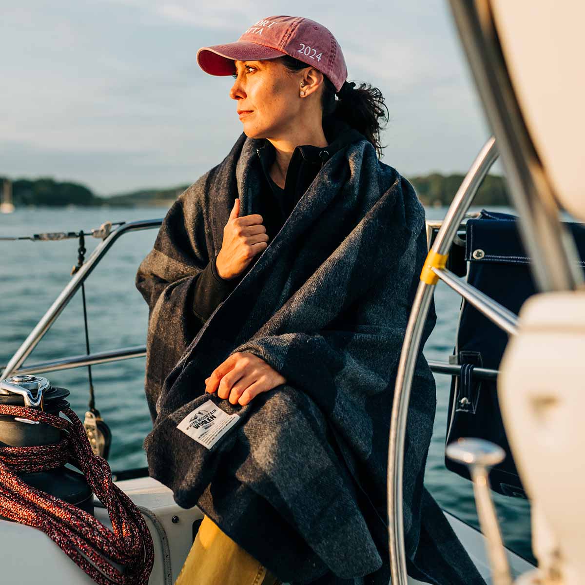 Manta de lana Wool Lodge - White Mountain Woolen