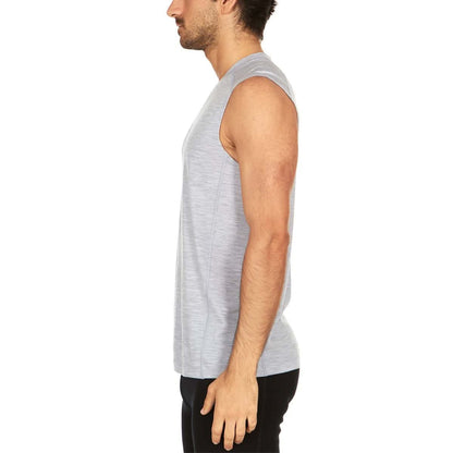 Camiseta sin mangas de lana de peso micro para hombre - Woolverino