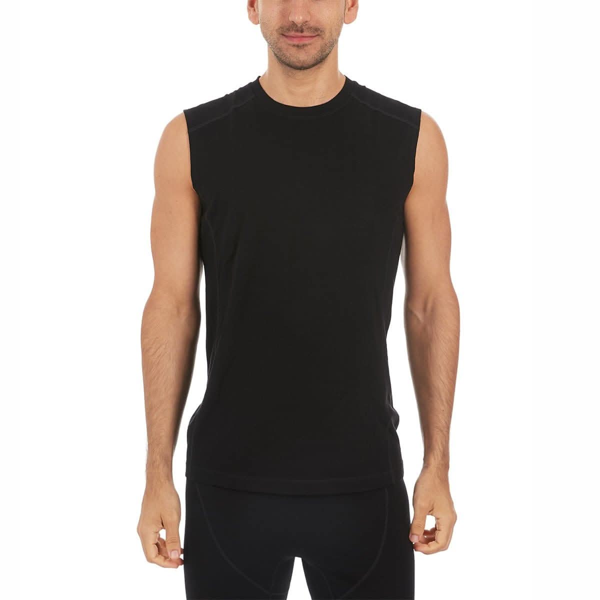 Camiseta sin mangas de lana de peso micro para hombre - Woolverino