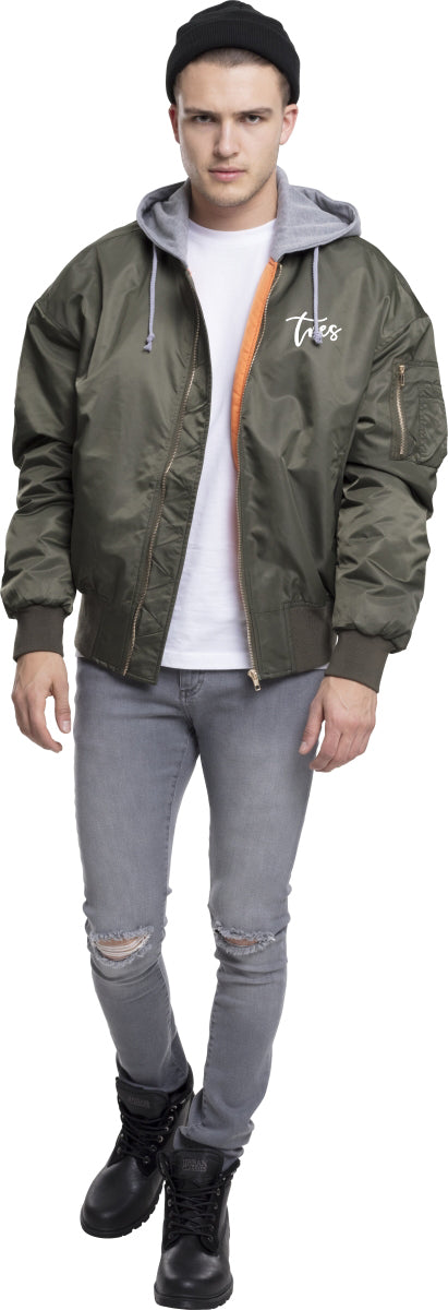 Bomber Jacket Hooded Oversize - My Men's Shop